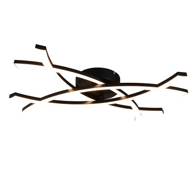 Plafoniera design nera, Carien, 22W, 3000K LED