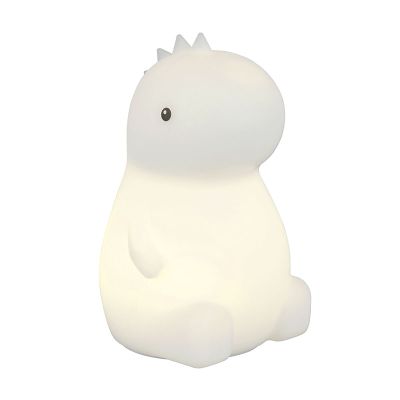 Lampada da tavolo per bambini bianca in plastica, Vedat, 0,5W, RGBW LED, con interruttore