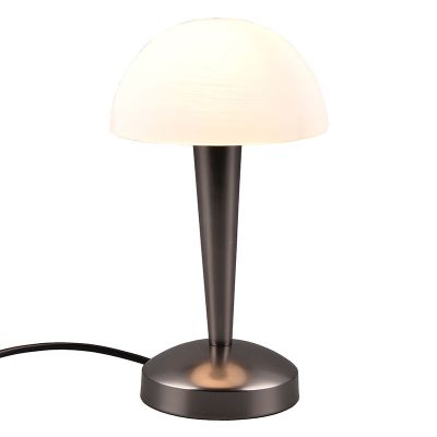 Lampada da tavolo moderna nera, Delila, controllo touch
