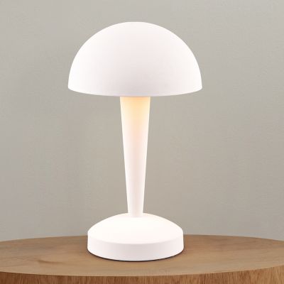Lampada da tavolo moderna bianca, Delila, controllo touch