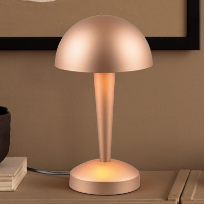 Lampada da tavolo moderna tortora, Delila, controllo touch