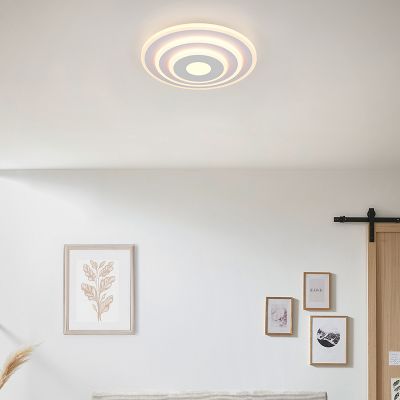 Lampada da soffitto design bianca, Yeel, 35W, bianco regolabile tra caldo e freddo LED, dimmer in 3 fasi