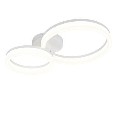 Lampada da soffitto design bianca, Ufuk, 22W, 4000K LED