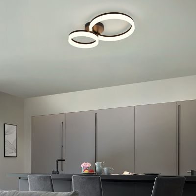 Lampada da soffitto design nera, Ufuk, 22W, 3000K LED
