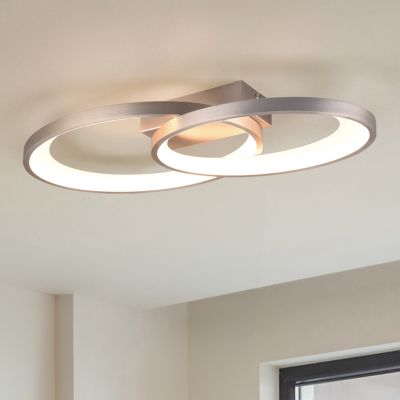 Plafoniera moderna in nichel, Ersan, 25W, 3000K LED