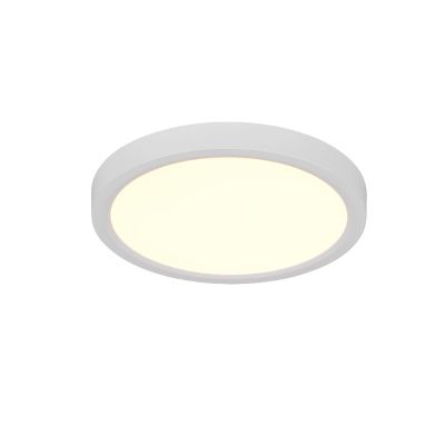 Plafoniera moderna bianca, Zayd, 18W, white switch LED, dimmer in 3 fasi