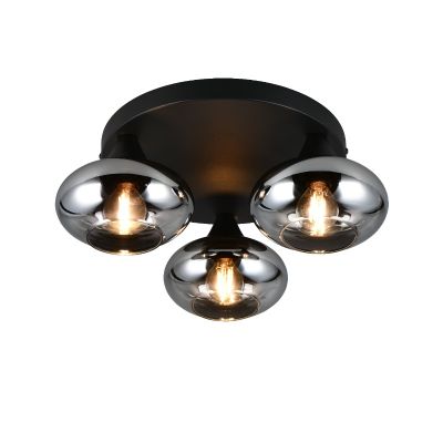 Lampada da soffitto design nera, Veere