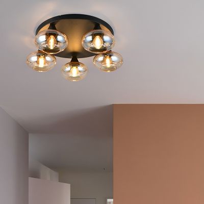 Lampada da soffitto design ambrata, Veere