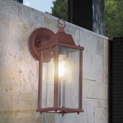 Lampada da esterno industriale color ruggine, Celeste, IP23