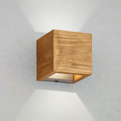 Lampada da parete up down in legno marrone, Deka, 4W, 3000K LED