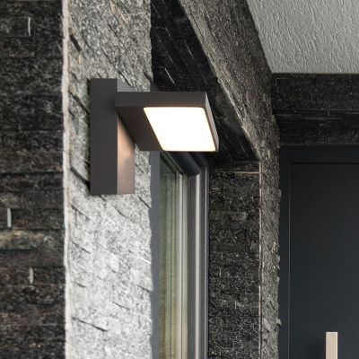 Lampada da esterno moderna antracite, Tabita, 8W, 3000K LED, IP54