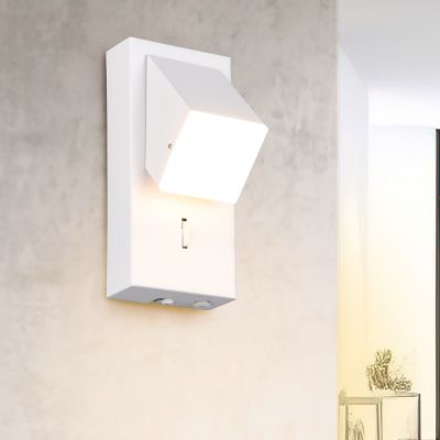Applique da parete moderna bianca, Lok, 3W, 3000K LED