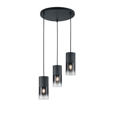 Lampada a sospensione moderna grigia, Amadi