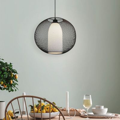 Lampada a sospensione moderna nera, Mariko