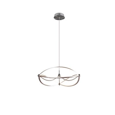 Lampada a sospensione moderna in nichel, Remy, 42W, 3000K LED