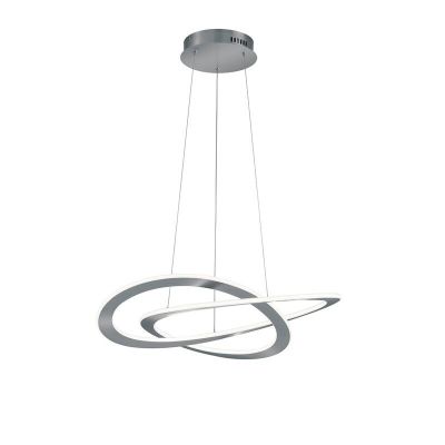 Lampada a sospensione moderna in nichel, Jamilla, 52W, 3000K LED