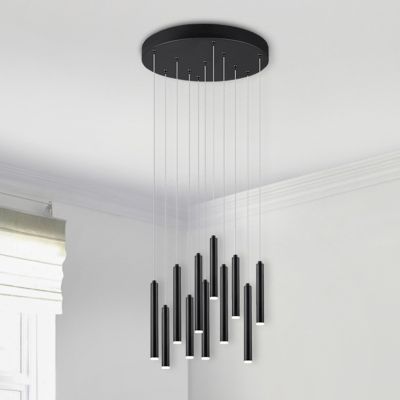 Lampada a sospensione moderna antracite, Jamilla, 52W, 3000K LED