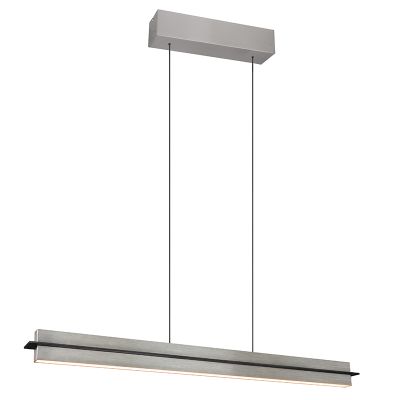 Lampada a sospensione moderna in nichel, Joek, 22W, bianco regolabile tra caldo e freddo LED, dimmer in 3 fasi