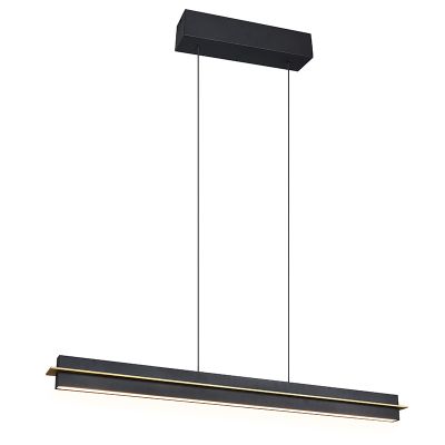 Lampada a sospensione moderna nera, Joek, 22W, bianco regolabile tra caldo e freddo LED, dimmer in 3 fasi