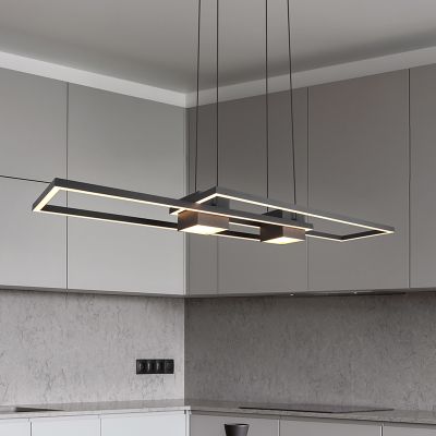 Lampada a sospensione design nera, Sohaib, 37W, bianco regolabile tra caldo e freddo LED, dimmer in 3 fasi