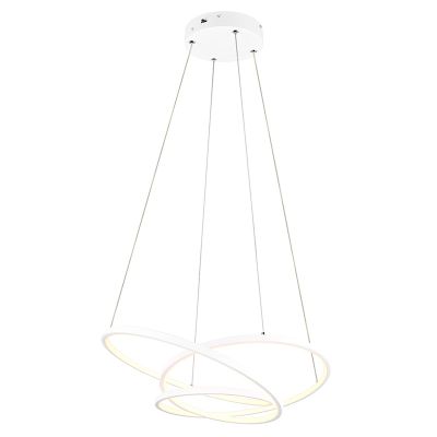 Lampada a sospensione design bianca, Teodore, 34W, white switch LED, dimmer in 3 fasi