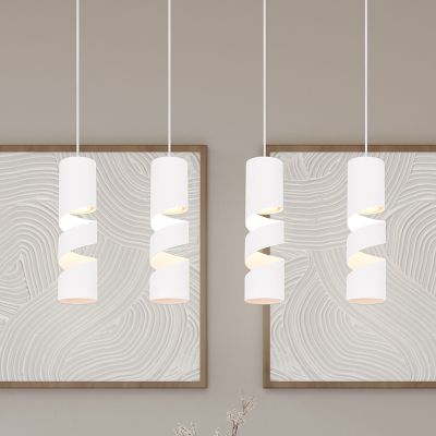 Lampada a sospensione design bianca, Marouan