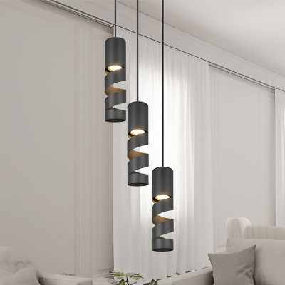 Lampada a sospensione design nera, Marouan