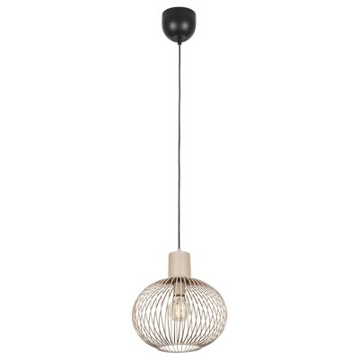 Lampada a sospensione industriale beige, Gjalt