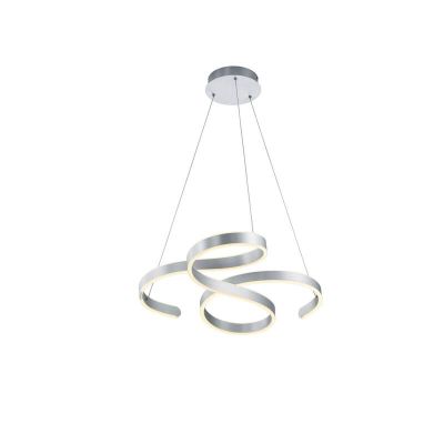 Lampada a sospensione moderna argenta, Davu, 52W, 3000K LED