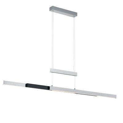 Lampada a sospensione per tavolo da pranzo moderna cromata, Jessey, 45W, bianco regolabile tra caldo e freddo LED