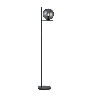 Lampada da terra moderna antracite, Silkis, con interruttore