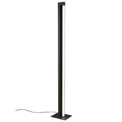 Lampada da terra moderna nera, Raihana, 21W, white switch LED, controllo touch