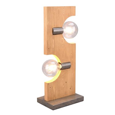 Lampada da tavolo in legno marrone, Dyonne