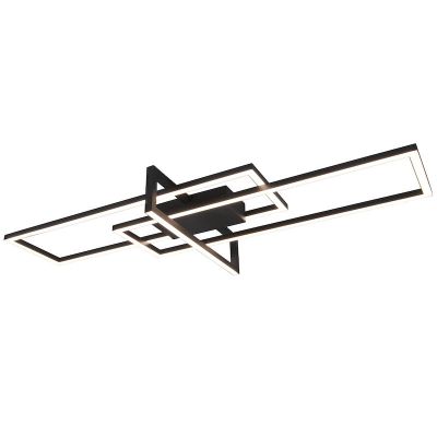 Plafoniera moderna nera, Hatun, 34W, 3000K LED