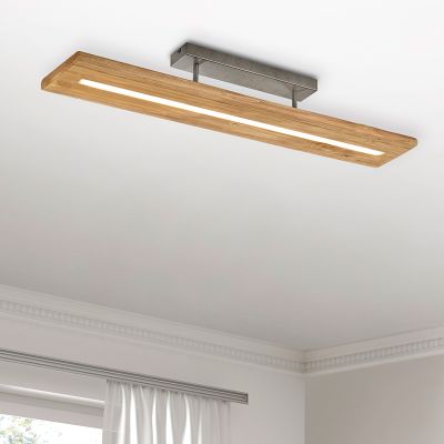 Plafoniera in legno marrone, Deka, 27W, 3000K LED