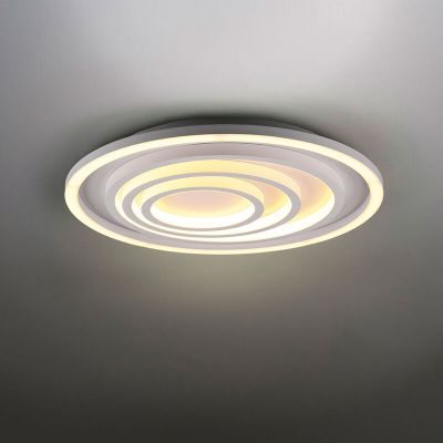 Plafoniera moderna bianca, Carolijn, 40W, bianco regolabile tra caldo e freddo LED, con telecomando