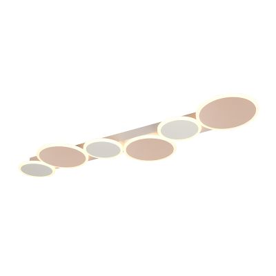 Plafoniera moderna bianca, Vasiliki, dimmer in 3 fasi