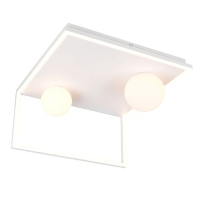Lampada da soffitto moderna bianca, Reyhan, dimmer in 3 fasi