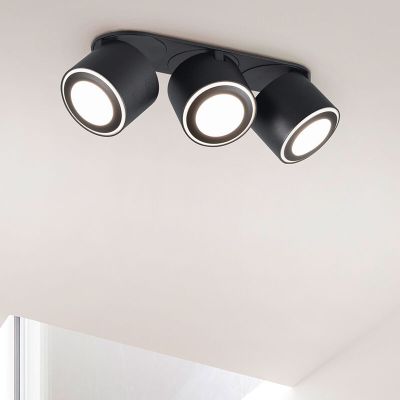 Plafoniera moderna nera, Jorno, 3,5W, 3000K LED