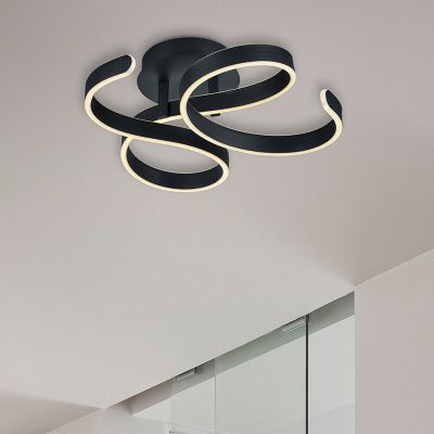 Plafoniera moderna antracite, Davu, 40W, 3000K LED