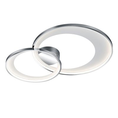 Plafoniera moderna cromata, Kendi, 36W, 3000K LED