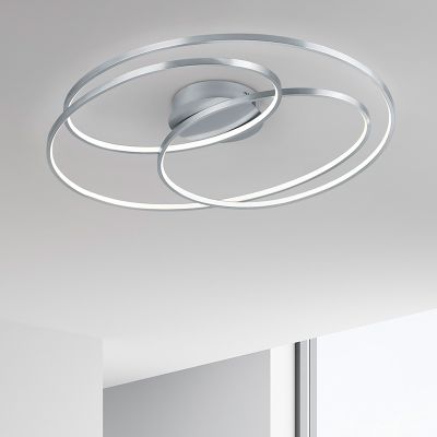 Plafoniera moderna in nichel, Sabra, 38W, 3000K LED