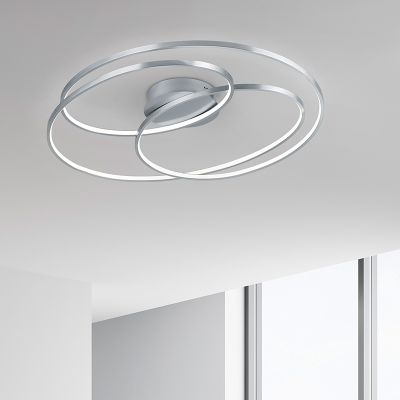 Plafoniera moderna in nichel, Sabra, 50W, 3000K LED