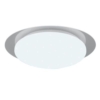 Lampada da soffitto da bagno moderna bianca, Marlena, 12W, 4000K LED, IP44, con telecomando