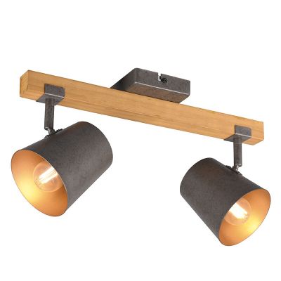 Faretto da soffitto vintage in nichel, Keira