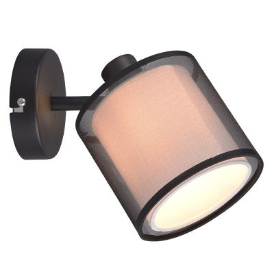 Faretto da parete moderno antracite, Mirle