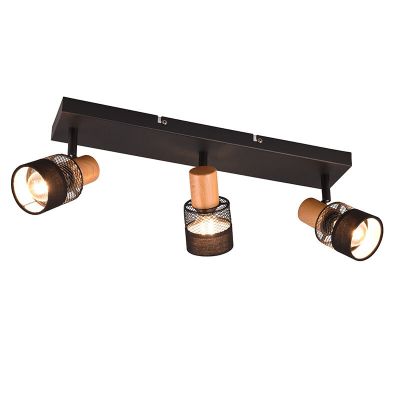 Faretto da soffitto retrò nero, Solmaz