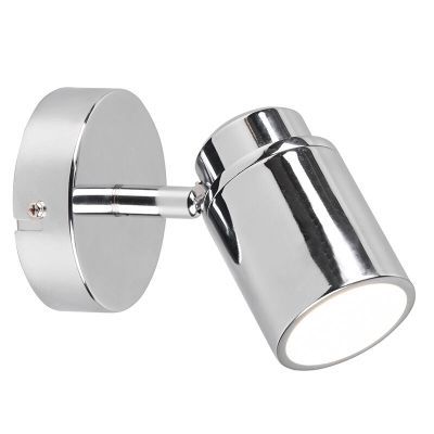 Faretto da soffitto per bagno moderno cromato, Nelis, IP44