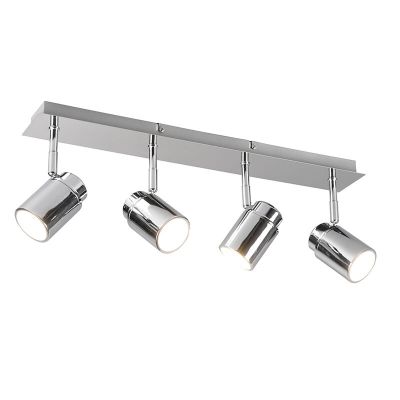 Faretto da soffitto per bagno moderno cromato, Nelis, IP44