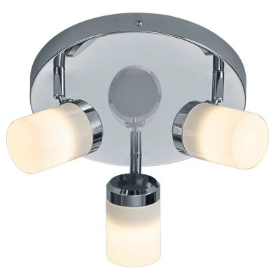 Faretto da soffitto per bagno moderno cromato, Nelis, IP44
